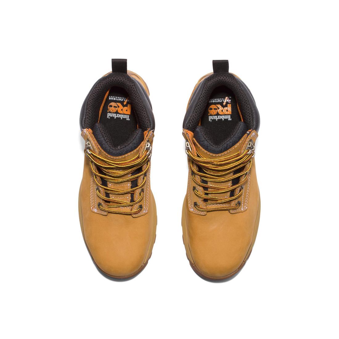 Timberland Pro Titan Ev 6 Inch Composite-Toe Waterproof Work Boot Wheat Front-upper View