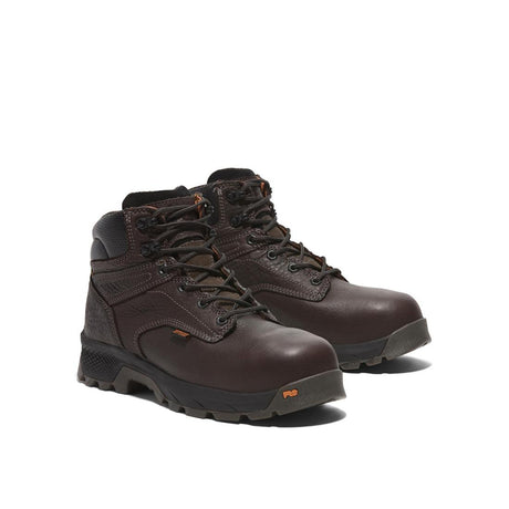Timberland Pro Titan Ev 6 Inch Composite-Toe Work Boot Dark Brown Angled View