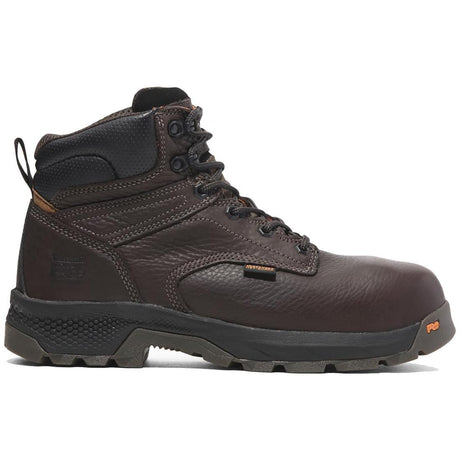 Timberland Pro Titan Ev 6 Inch Composite-Toe Work Boot Dark Brown Profile View