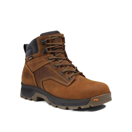 Timberland Pro Titan EV 6 Inch Soft-Toe Waterproof Work Boot Brown Medial View