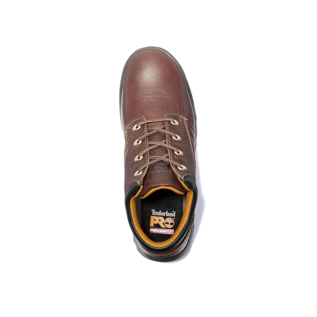 Timberland Pro Titan Soft-Toe Oxford Shoe Brown Front-upper View