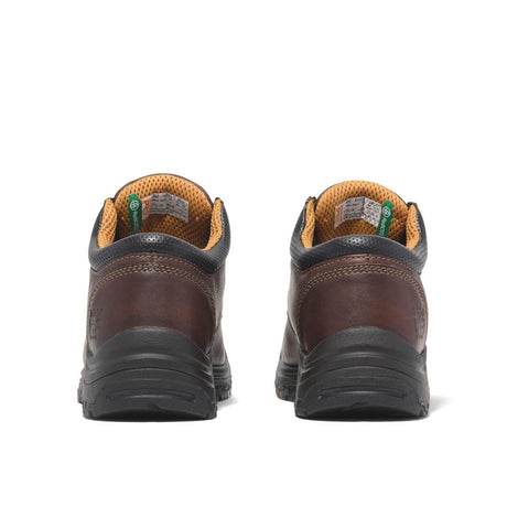 Timberland Pro Titan Soft-Toe Oxford Shoe Brown Heel-Back View