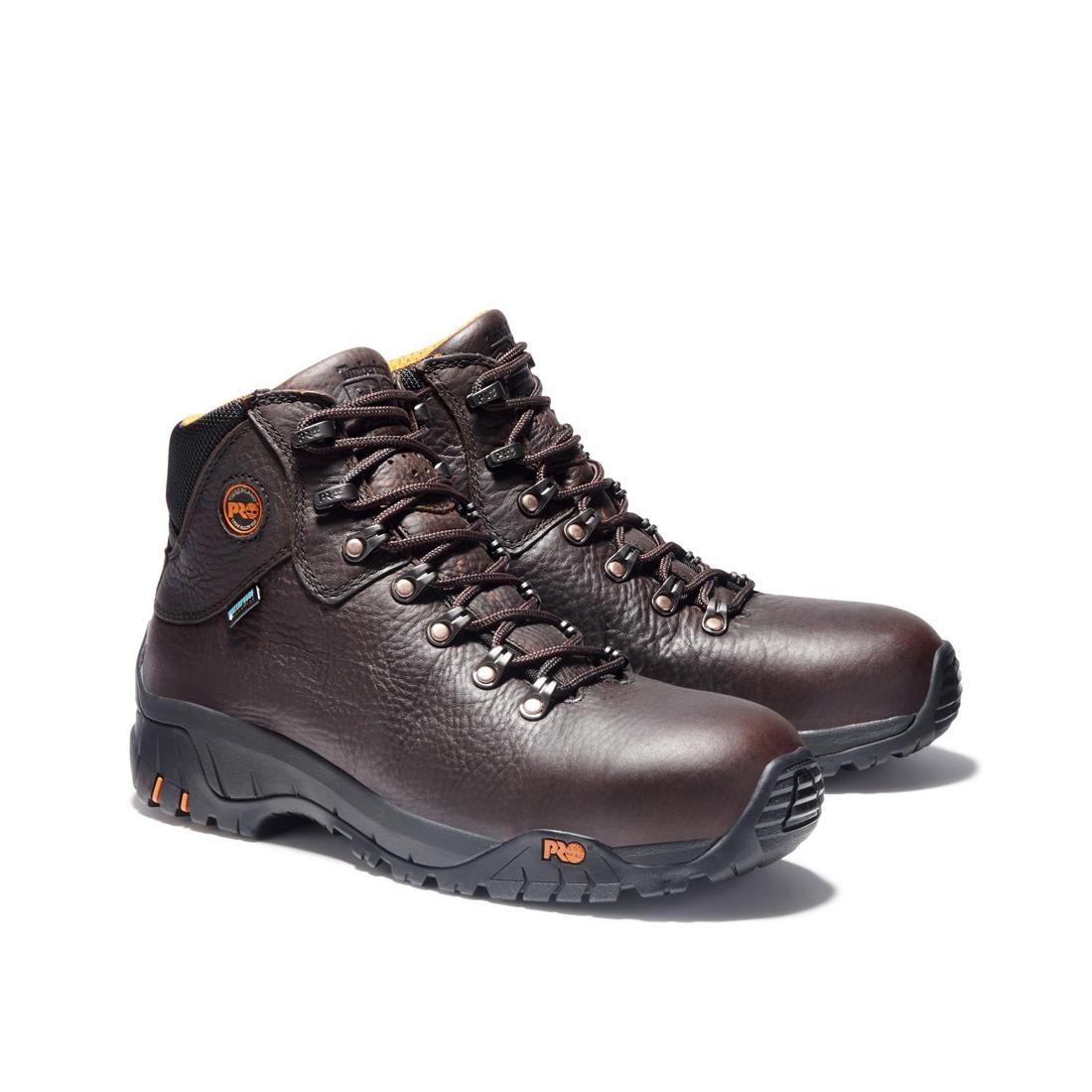 Timberland Pro Titan Trekker Alloy-Toe Waterproof Work Boot Brown View
