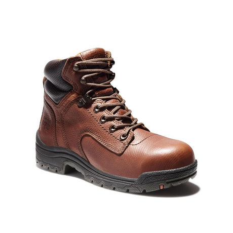 Timberland Pro Women's Titan 6 Inch Alloy-Toe Work Boot Brown Coffee Medial View