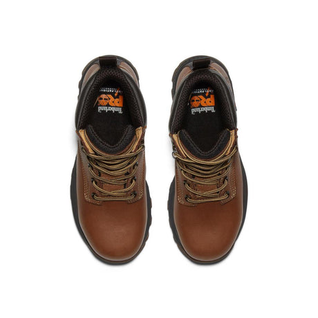 Timberland Pro Women's Titan EV 6 Inch Composite-Toe Waterproof Work Boot Brown Front-upper View