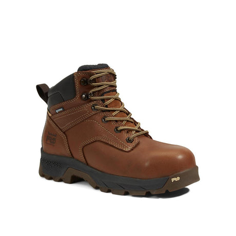 Timberland Pro Women's Titan EV 6 Inch Composite-Toe Waterproof Work Boot Brown Medial View
