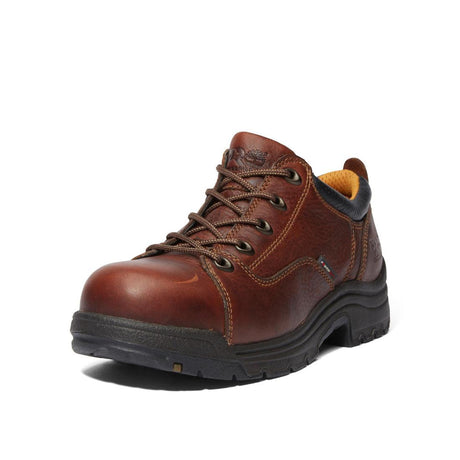 Timberland Pro Women's Titan Alloy-Toe Oxford Work Shoe Brown Detail View