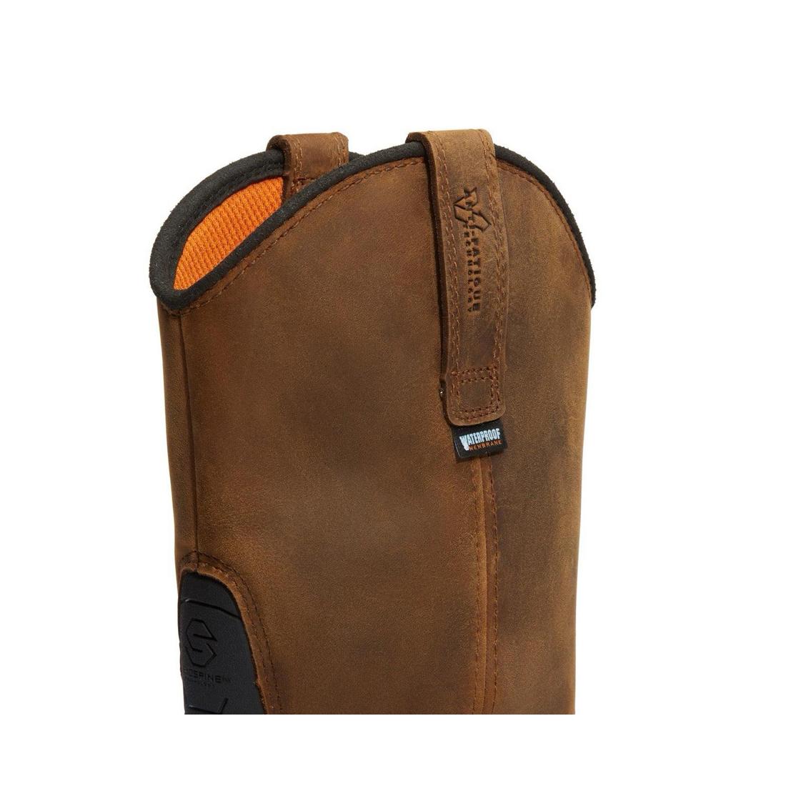 Timberland Pro True Grit Composite-Toe Waterproof Pull-on Work Boot Brown View