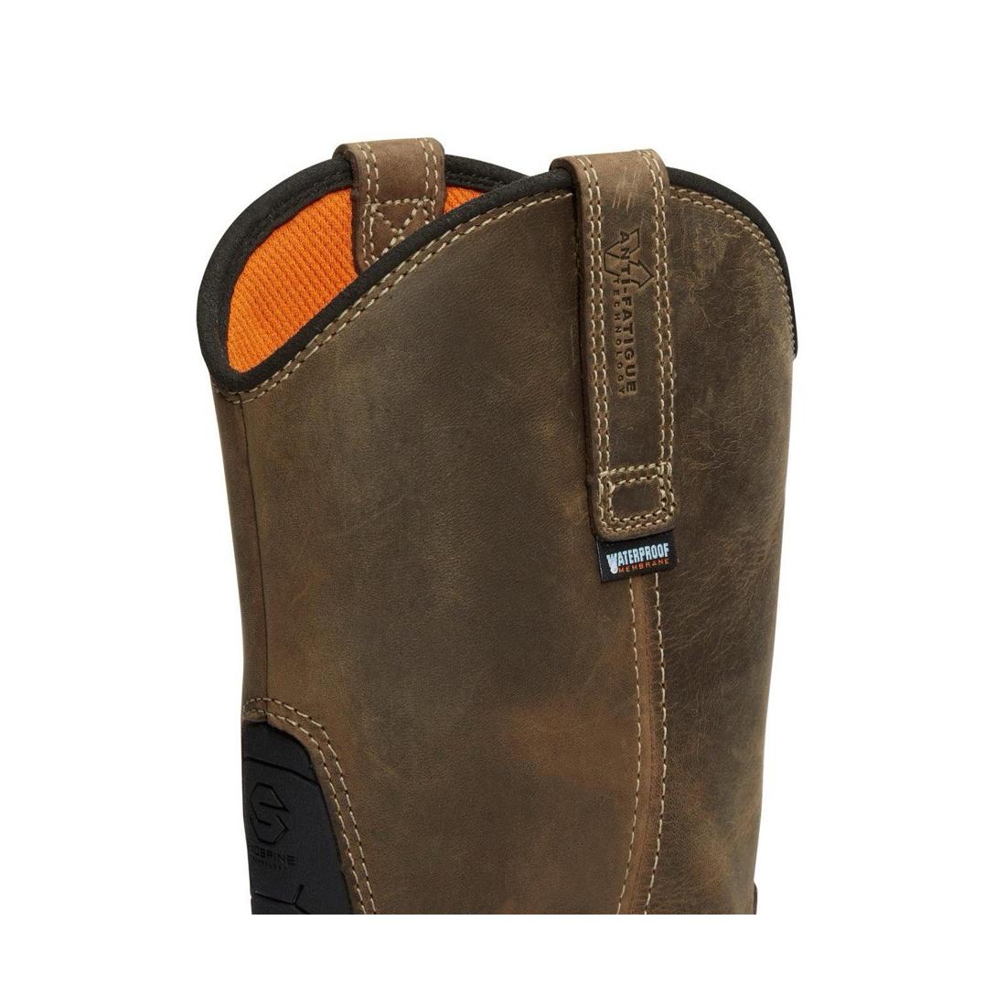 Timberland Pro True Grit Soft-Toe Waterproof Pull-On Boot Brown View