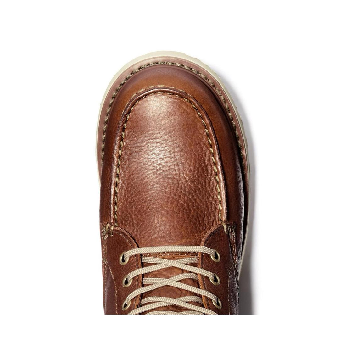 Timberland Pro Wedge 6 Inch Soft-Toe Boot Brown Front-upper View