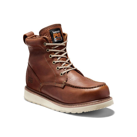 Timberland Pro Wedge 6 Inch Soft-Toe Boot Brown Medial View