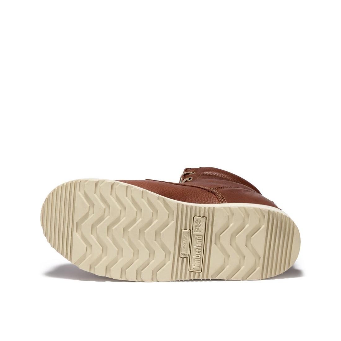 Timberland Pro Wedge 6 Inch Soft-Toe Boot Brown Sole View
