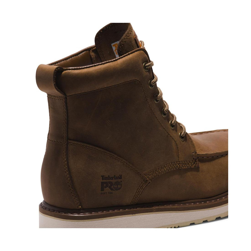 Timberland Pro Wedge 6 Inch Soft-Toe Moc Toe Boot Brown View