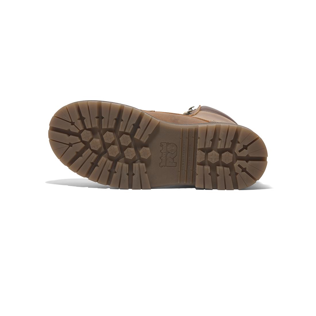 Timberland Pro Whitman 8-Inch Waterproof Composite-Toe Work Boot Full Grain Medium Brown Sole View