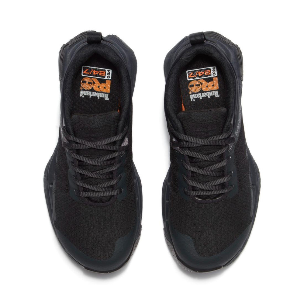 Timberland Pro XR-1 Alloy Toe Work Shoes Black Upper Front View