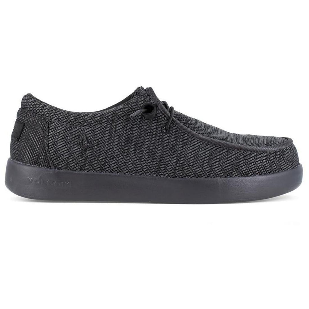Volcom Chill Composite-Toe Slip On Work Shoe Black Profile View