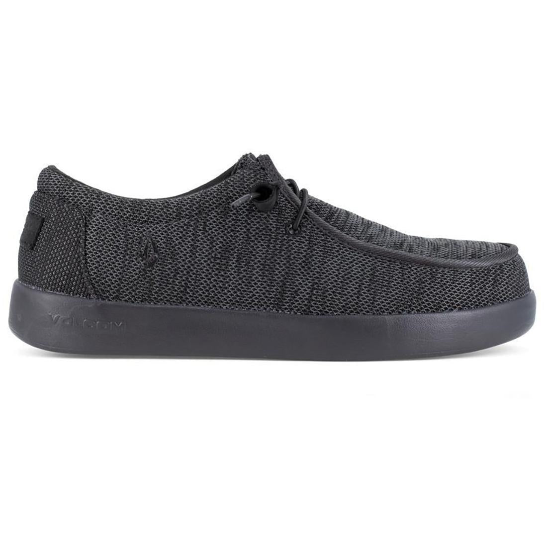 Volcom Chill Composite-Toe Slip On Work Shoe Black Profile View