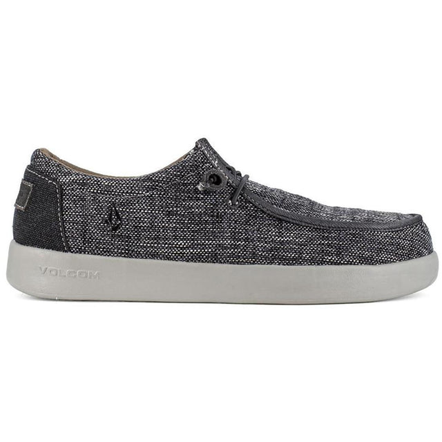 Volcom Chill Composite-Toe Slip On Work Shoe Dark Grey Profile View