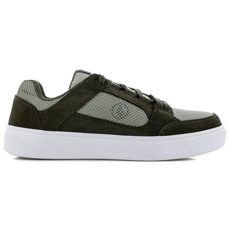 Volcom Evolve Composite-Toe Work Shoe Olive Green Profile View