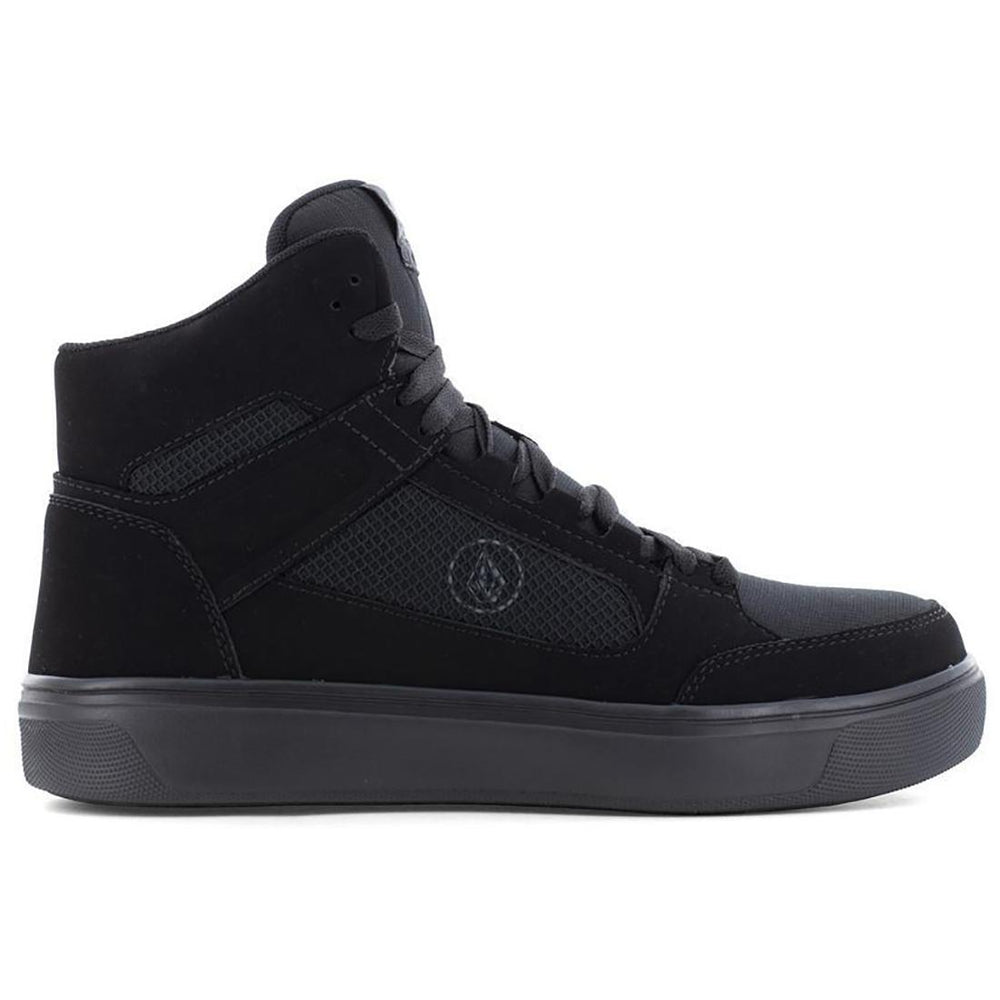 Volcom Skate Composite-Toe Midcut Work Boot Black Profile View