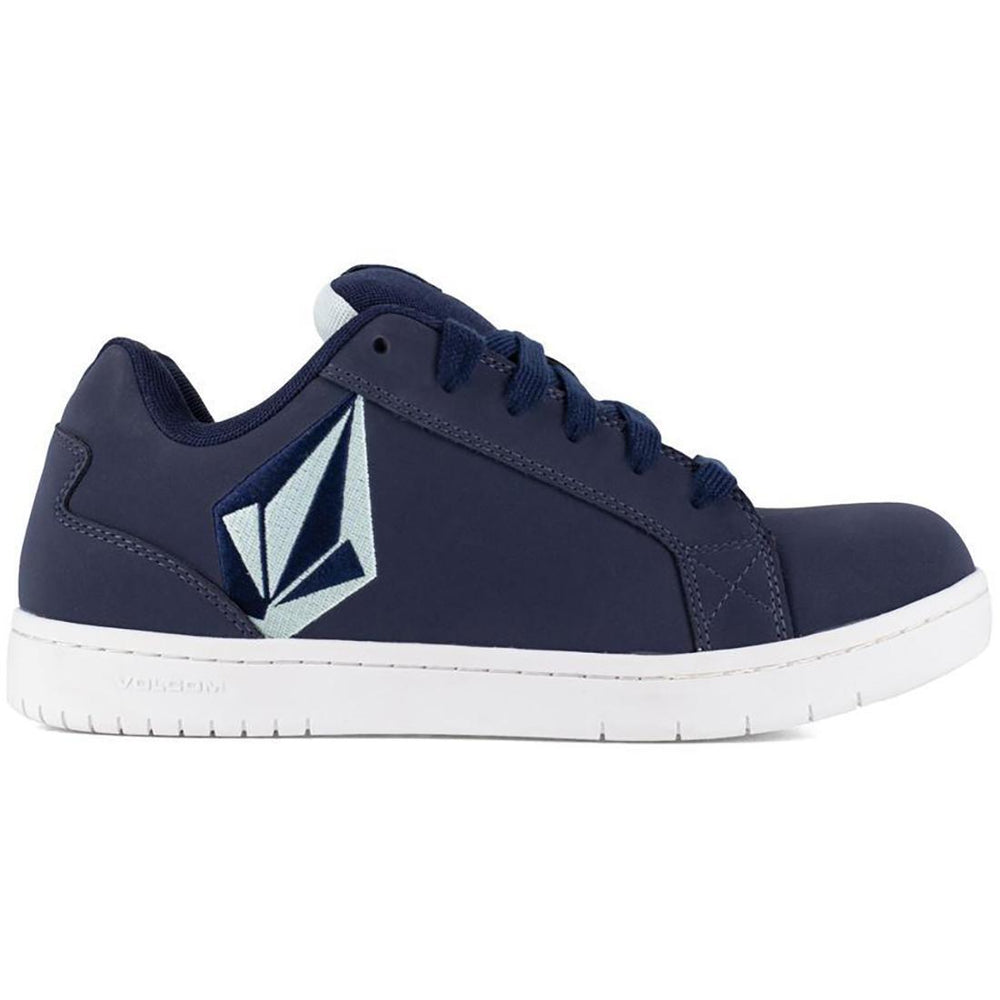 Volcom Stone Composite-Toe Work Shoe Blue Navy Profile View