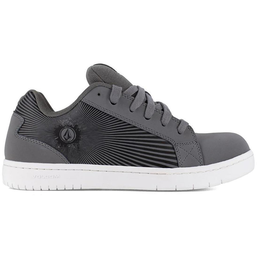 Volcom Stone Op Art Composite-Toe Work Shoe Grey Profile View
