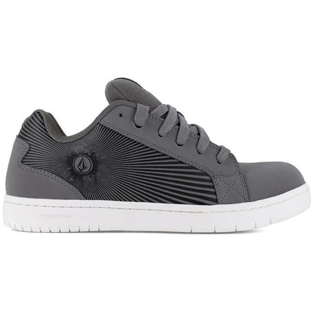 Volcom Stone Op Art Composite-Toe Work Shoe Grey Profile View