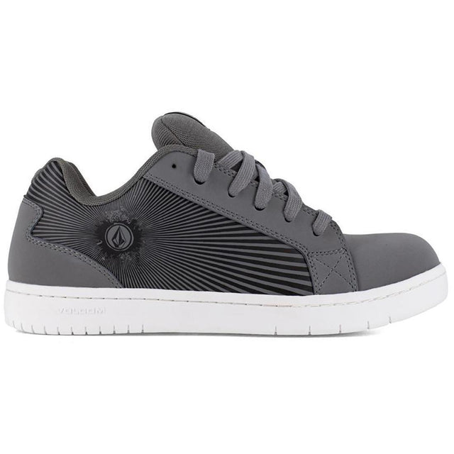 Volcom Stone Op Art Composite-Toe Work Shoe Grey Profile View