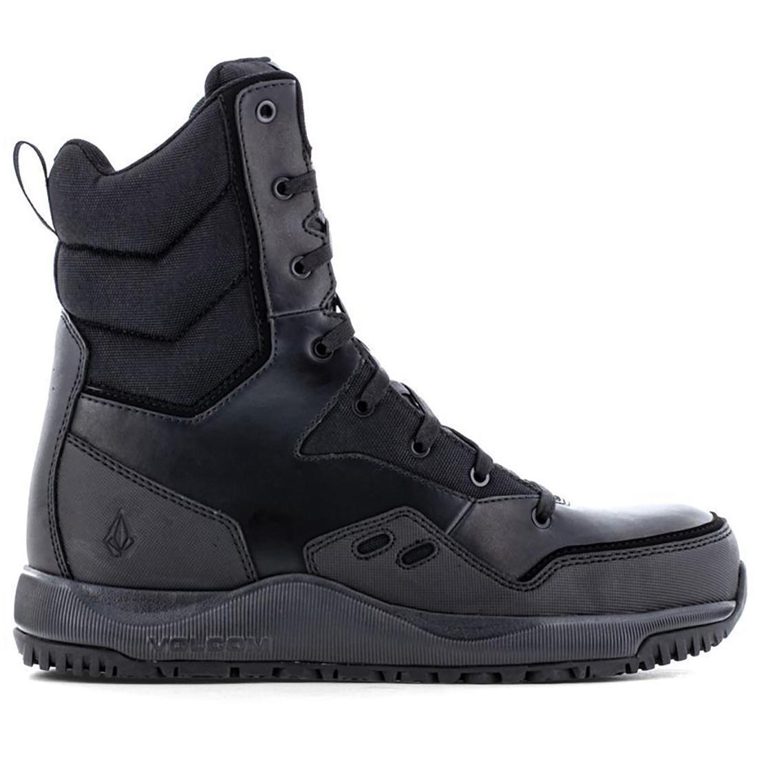 Volcom photo Street Shield 8 Inch Composite-Toe Tactical Work Boot Black Profile View