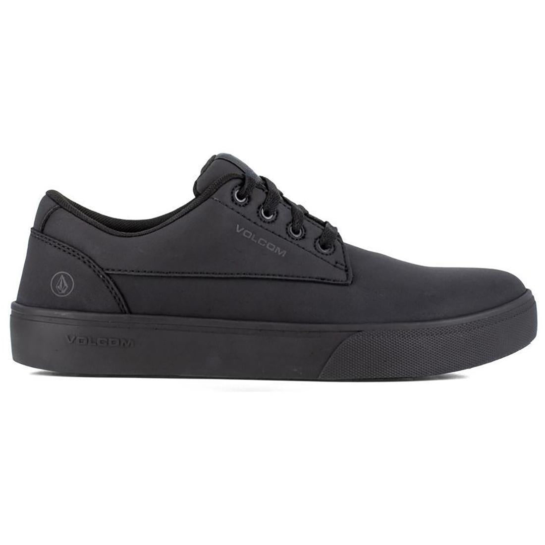 Volcom photo True Soft-Toe Slip Resistant Shoe Black Profile View