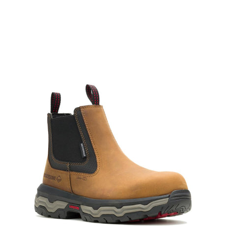 Wolverine Alpha Infinity CarbonMax Chelsea Work Boot Dark Tan W251136 Medial Image