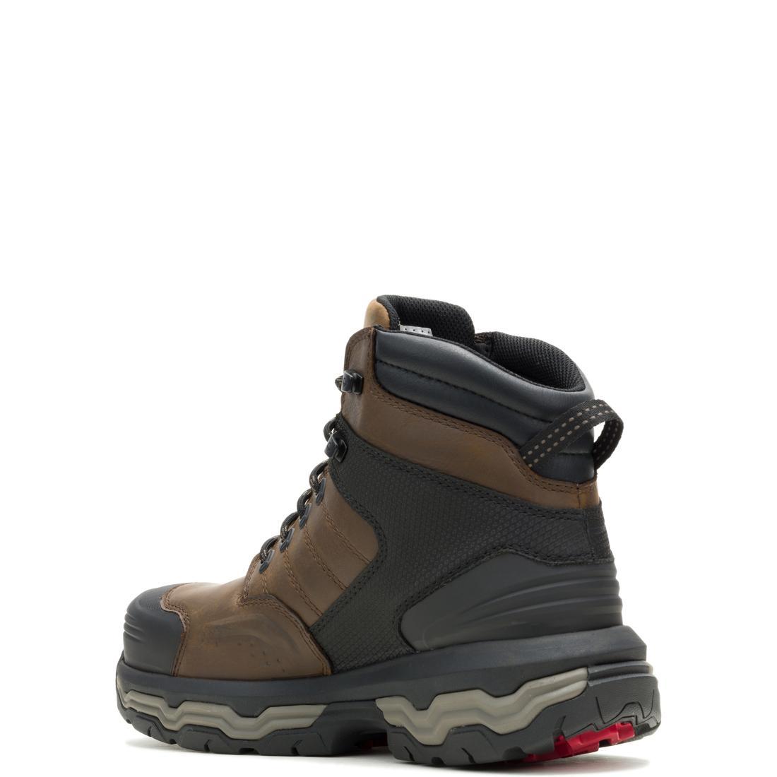 Wolverine Alpha Infinity Soft-Toe Work Boot Dark Coffee W250052 Heel Image