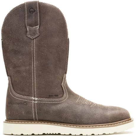 Wolverine Bronc Wedge Steel-Toe Pull On Work Boot Iron Profile View