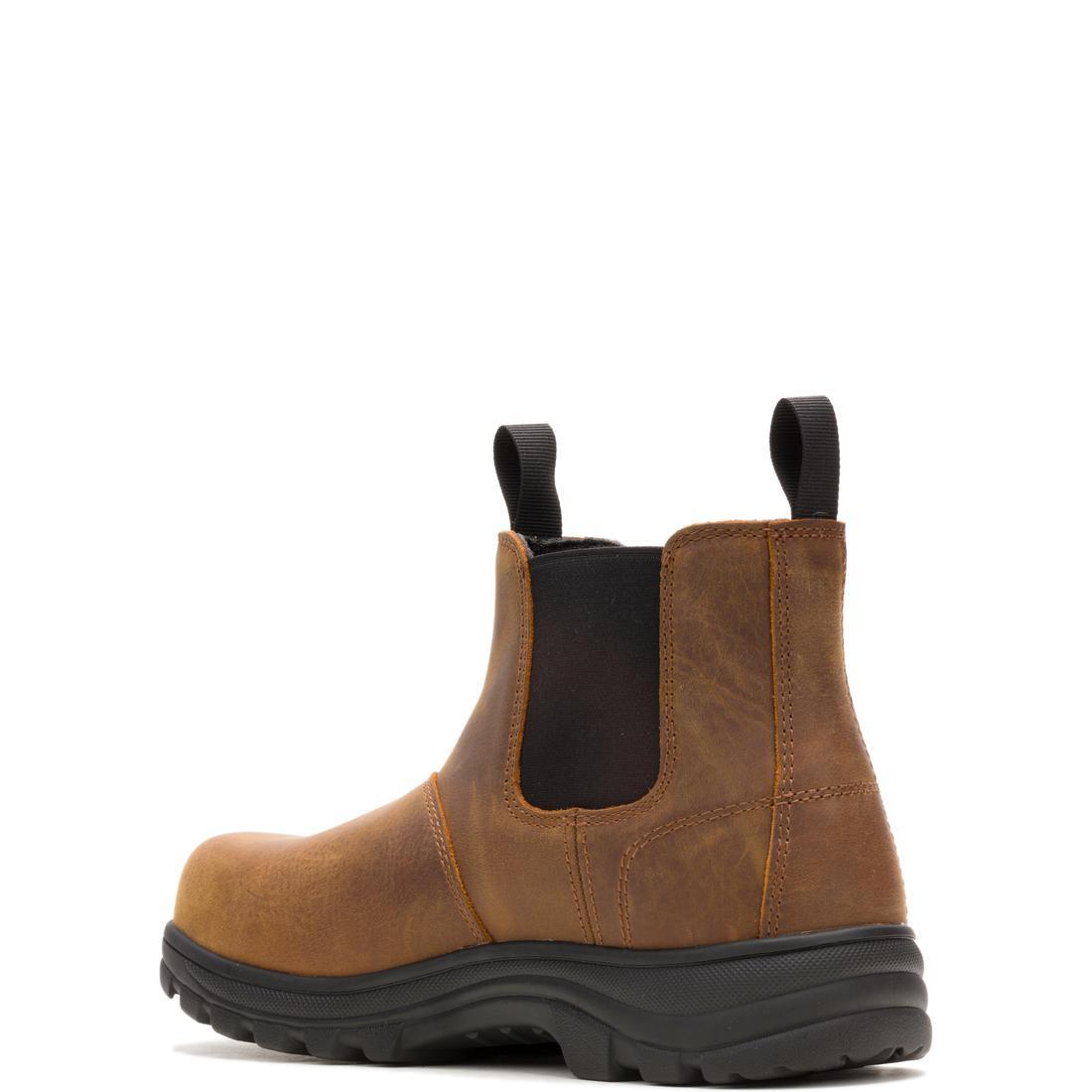 Wolverine Carlsbad Waterproof Steel-Toe Chelsea Work Boot Steel-Toe,W251050 Heel Image