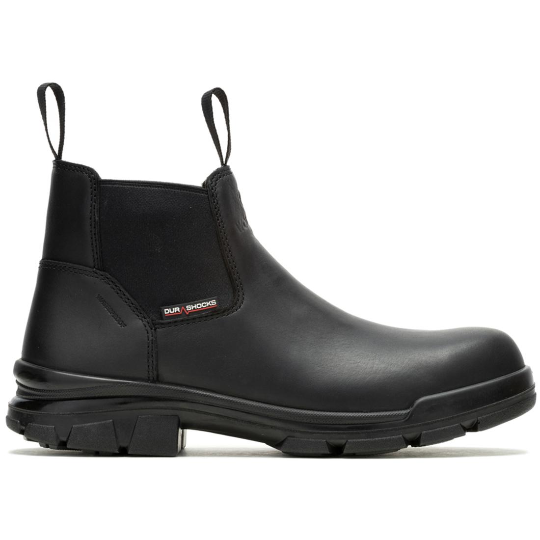 Wolverine DuraShocks® SR Icon CarbonMax® Romeo Chelsea Work Boot – Black Profile View