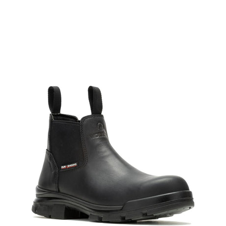 Wolverine DuraShocks® SR Icon Soft Toe Romeo Chelsea Work Boot – Black Soft-Toe,W240046 Medial Image