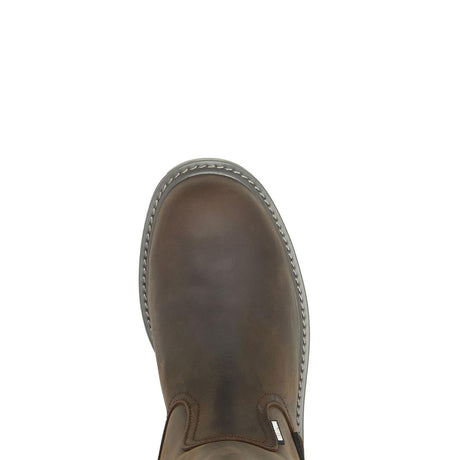 Wolverine Floorhand Met-Guard Waterproof Steel-Toe Wellington Work Boot steel toe,W231025 Heel Image