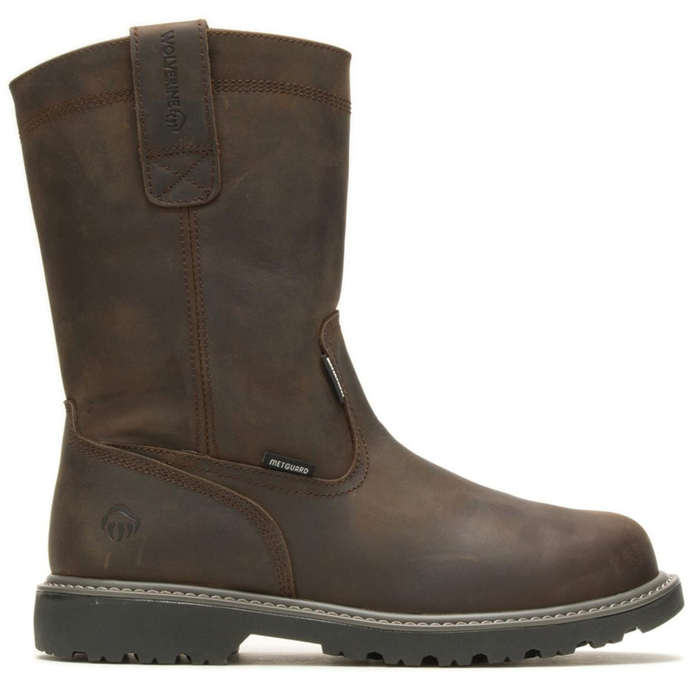 Wolverine Floorhand Met-Guard Waterproof Steel-Toe Wellington Work Boot Profile View