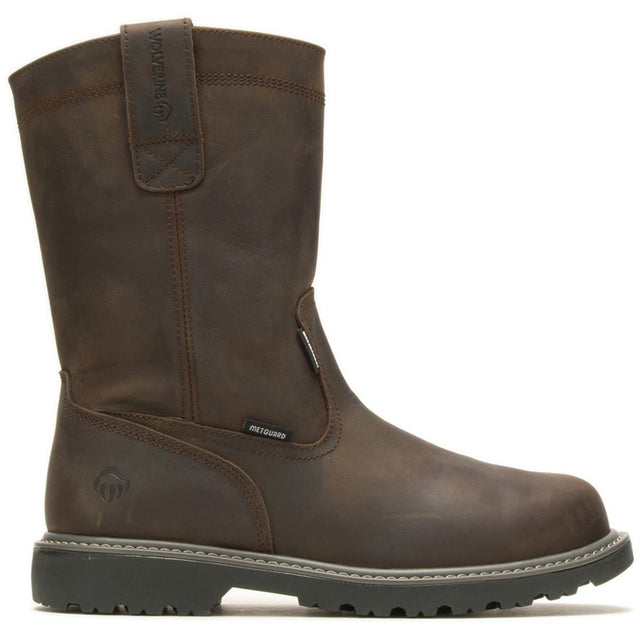 Wolverine Floorhand Met-Guard Waterproof Steel-Toe Wellington Work Boot Profile View