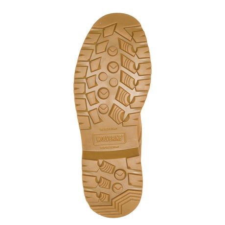 Wolverine Floorhand Moc-Toe 6" Steel-Toe Waterproof Work Boot Tan steel toe,W221049 Heel Image