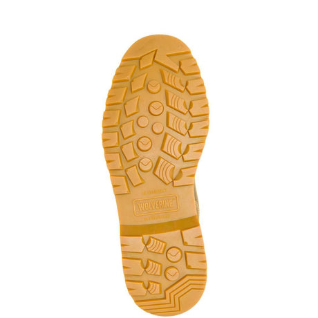 Wolverine Floorhand Moc-Toe Waterproof Steel-Toe Pull-On Work Boot Wheat W241194 Sole Image