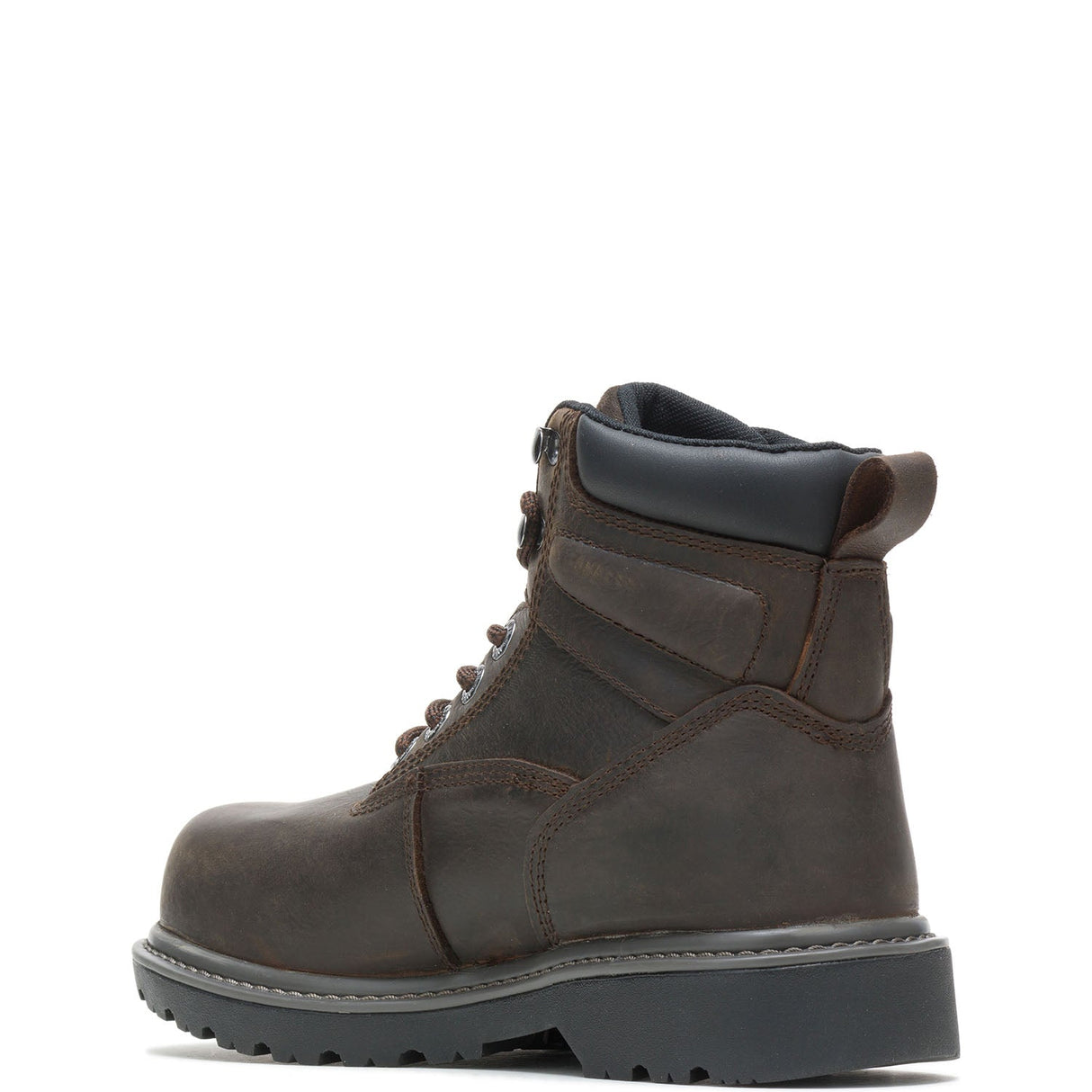 Wolverine Floorhand WoWaterproof Steel-Toe Work Boot Dark Brown steel toe,W10696 Heel Image