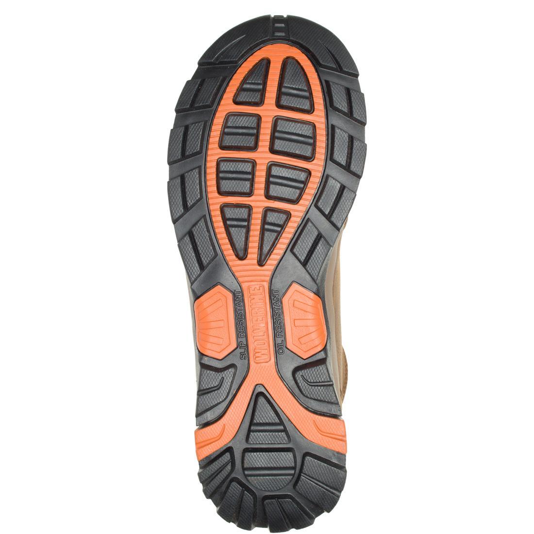 Wolverine Grayson Waterproof Steel-Toe Mid Work Boot Brown W211043 Sole Image