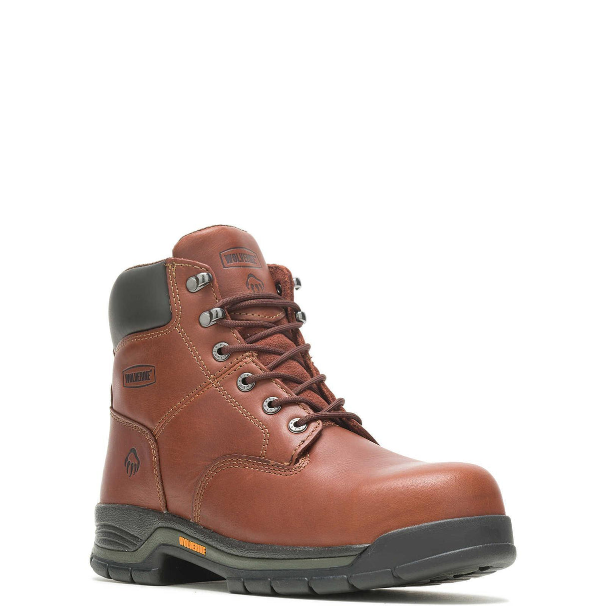Wolverine Harrison Soft-Toe Work Boot Brown Soft-Toe,W04906 Medial Image