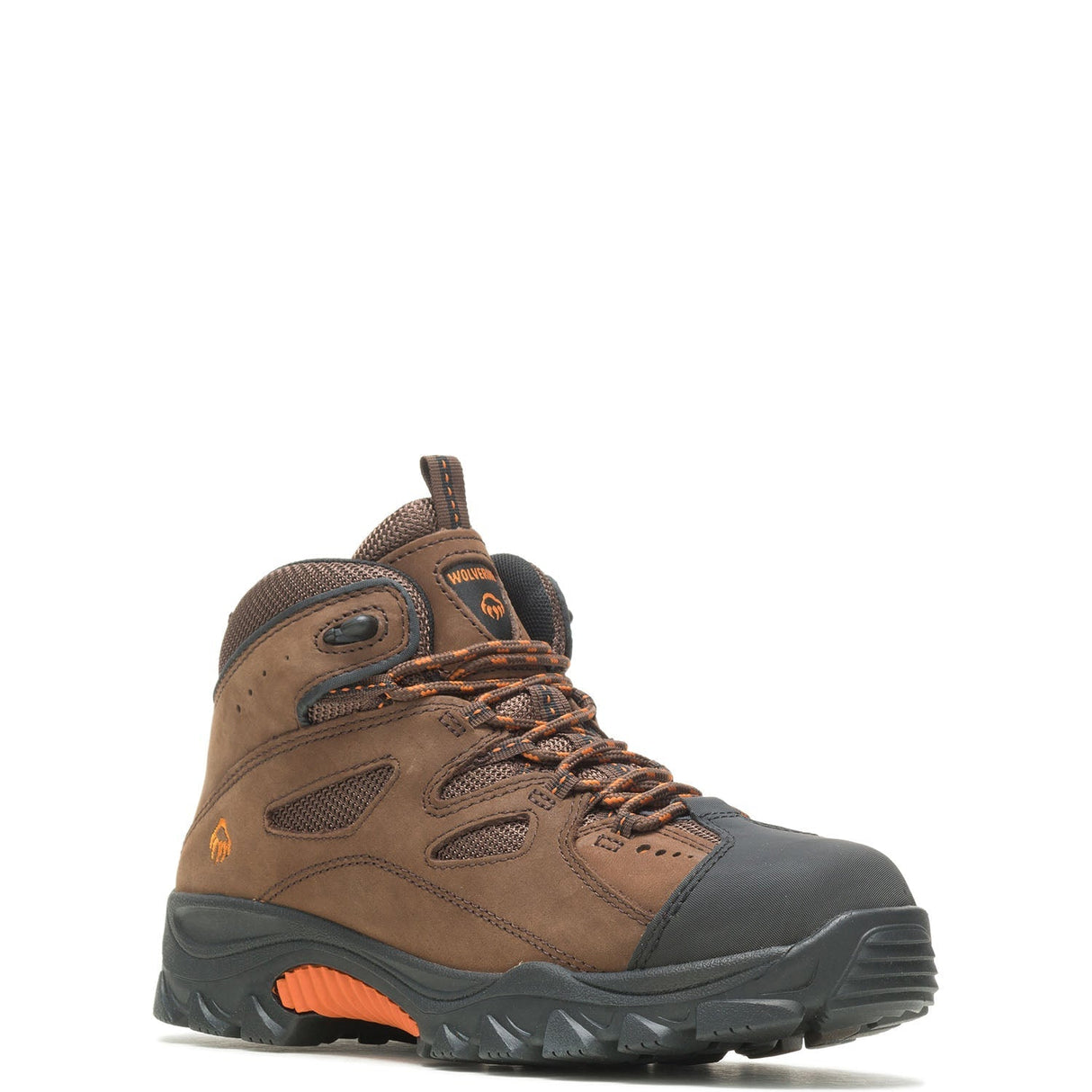 Wolverine Hudson EH Steel-Toe Work Boot Dark Brown steel toe,W02194 Medial Image