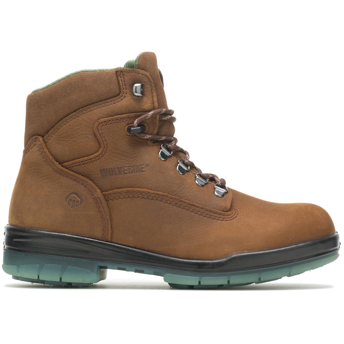 Wolverine I-90 DuraShocks® Waterproof Insulated 6" Soft Toe Work Boot – Brown Profile View