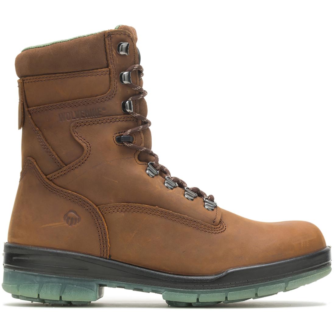 Wolverine I-90 DuraShocks® Waterproof Insulated 8" Soft Toe Work Boot – Brown Profile View