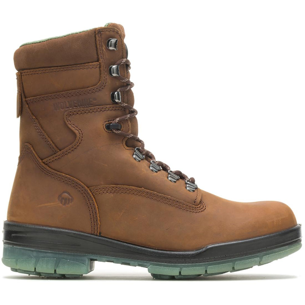 Wolverine I-90 DuraShocks® Waterproof Insulated 8" Steel Toe Work Boot – Brown Profile View