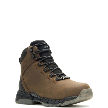 Wolverine I-90 Rush Max Waterproof Soft-Toe Work Boot Dark Coffee W250054 Medial Image