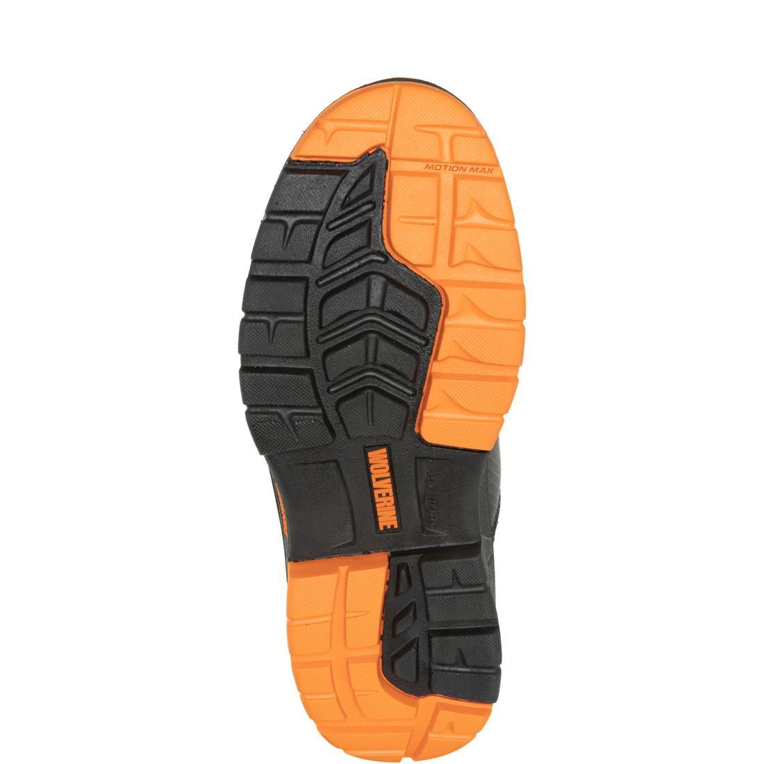 Wolverine Overpass 6" CarbonMax Work Boot Black/Orange W241180 Sole Image
